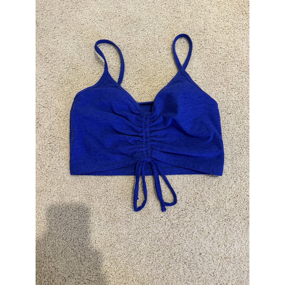Beyond Yoga Strappy Cutout Crop Top - Size M - Cobalt Blue